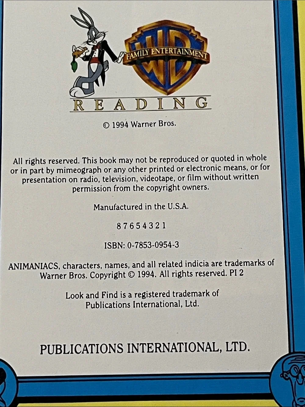 Look and Find Book - Vibrant Blue Cover